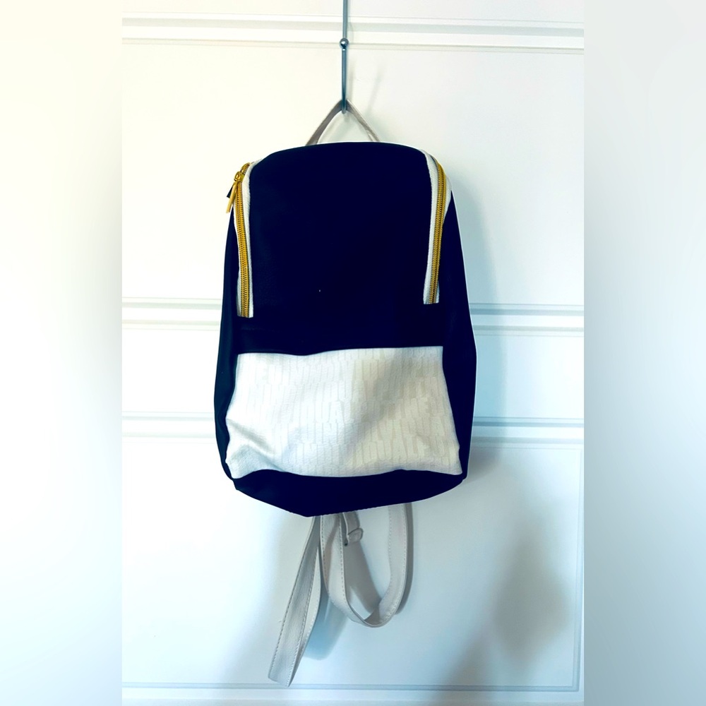 Stylish Black and White Backpack